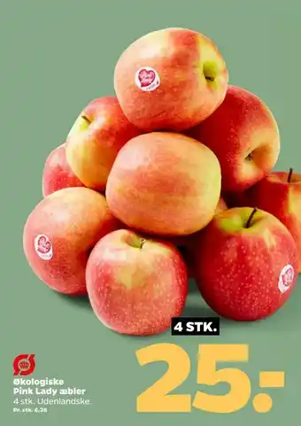 Netto Økologiske Pink Lady æbler tilbud