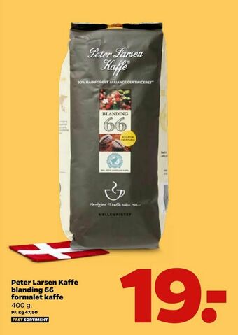 Netto Peter Larsen Kaffe blanding 66 formalet kaffe tilbud