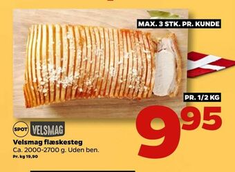 Netto Velsmag flæskesteg tilbud
