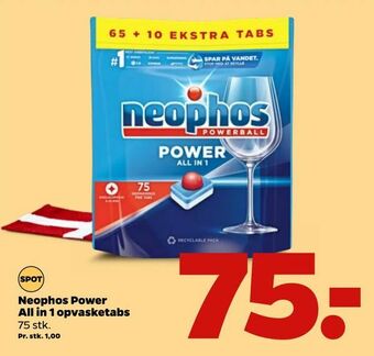 Netto Neophos Power All in 1 opvasketabs tilbud