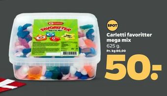 Netto Carletti favoritter mega mix tilbud