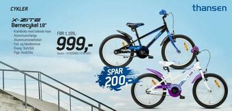Thansen Børnecykel tilbud