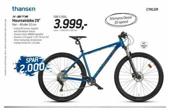 Thansen Mountainbike 29" tilbud