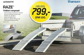 Thansen Foldbart rampesæt tilbud
