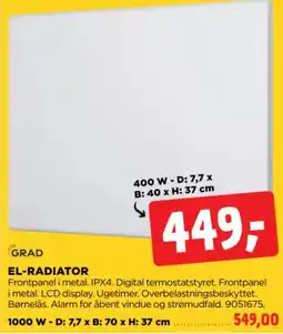jem & fix Grad el-radiator tilbud