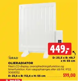 jem & fix Grad olieradiator tilbud