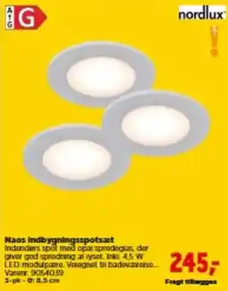 jem & fix Nordlux Naes indbygningspotsat tilbud