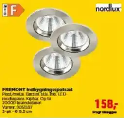 jem & fix nordlux fremont indbygningsspotsæt tilbud