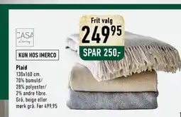 Imerco Plaid tilbud