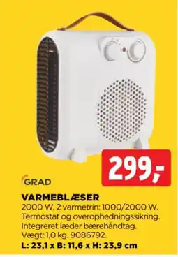 jem & fix Grad varmeblæser tilbud