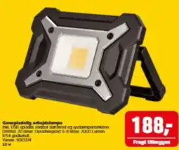 jem & fix Genopladelig arbejdslampe tilbud