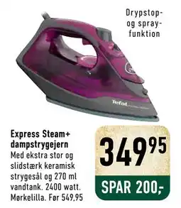Imerco Express Steam+ dampstrygejern tilbud