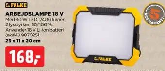 Falke arbejdslampe 18 v