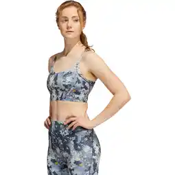 Sport 24 adidas Yoga Long Lines AOP Light Support Sports BH Dame tilbud