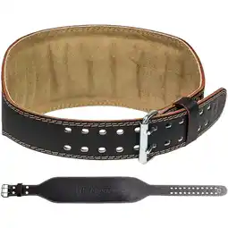 Sport 24 Harbinger Padded Leather 6 Vægtløftningsbælte tilbud