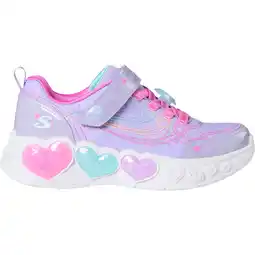 Sport 24 Skechers Enchanted Heart Lights Velcro Sneakers M/Lys Børn tilbud