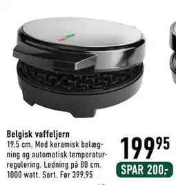 Imerco Belgisk vaffeljern tilbud