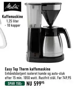 Imerco Easy Top Therm kaffemaskine tilbud