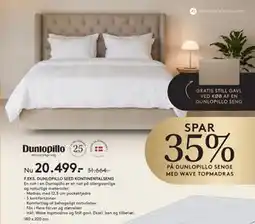 SENG DUNLOPILLO SEED KONTINENTALSENG tilbud