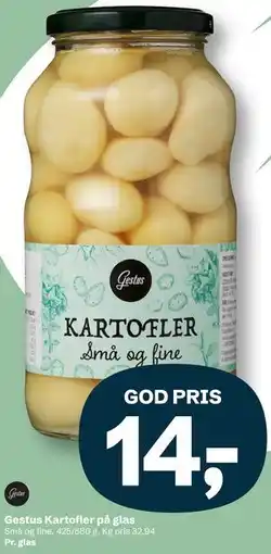 Let-Køb Gestus Kartofler på glas tilbud