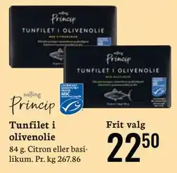Føtex Tunfilet i olivenolie tilbud