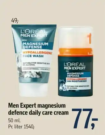 Føtex Men Expert magnesium defence daily care cream tilbud