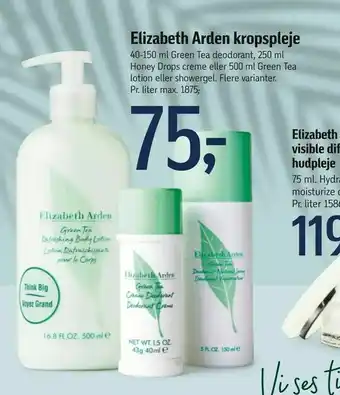 Føtex Elizabeth Arden kropspleje tilbud