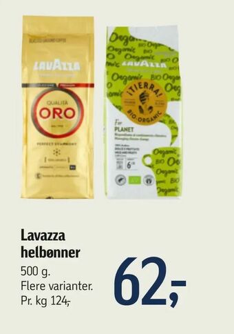 Føtex Lavazza helbønner tilbud