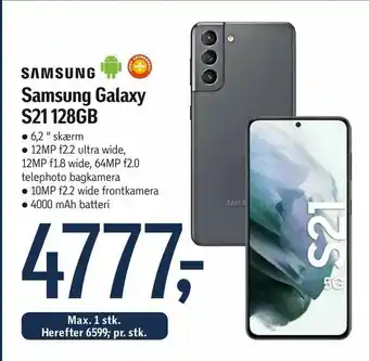 Føtex Samsung Galaxy S21 128GB tilbud