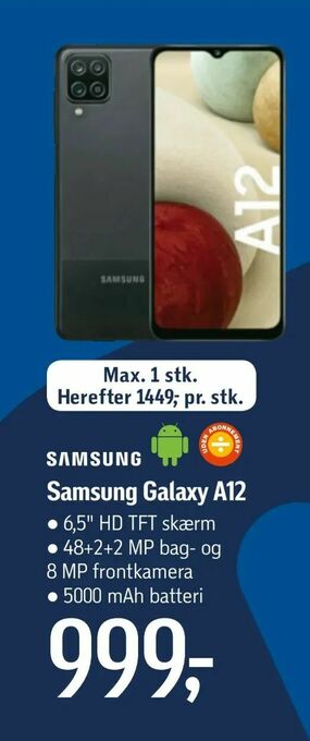 Føtex Samsung Galaxy A12 tilbud
