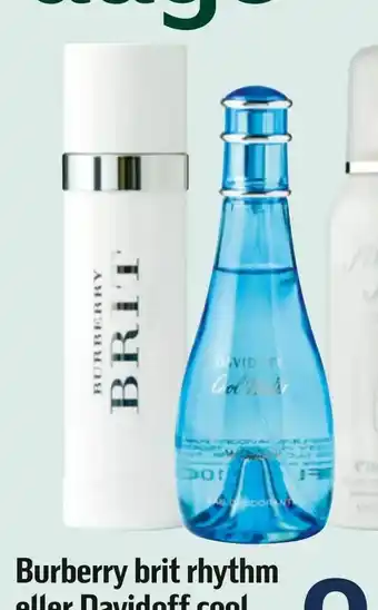 Burberry brit rhythm eller Davidoff cool water deodorant
