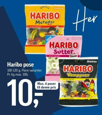 Føtex Haribo pose tilbud