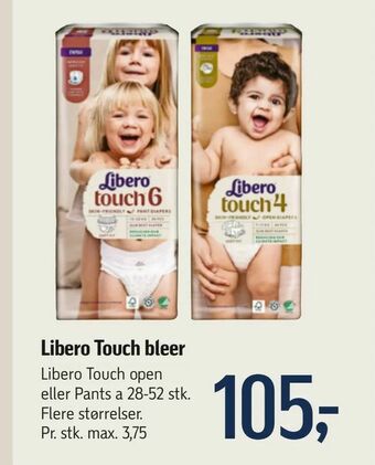 Føtex Libero Touch bleer tilbud