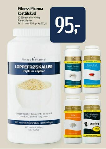 Føtex Fitness Pharma kosttilskud tilbud