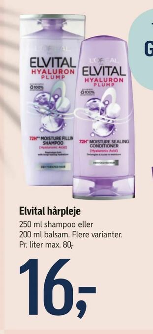 Føtex Elvital hårpleje tilbud