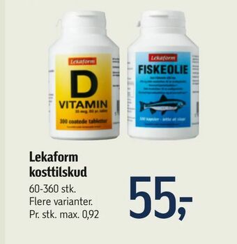 Føtex Lekaform kosttilskud tilbud