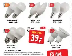 jem & fix LED-PÆRE 3-TRIN tilbud