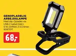 jem & fix GENOPLADELIG ARBEJDSLAMPE tilbud