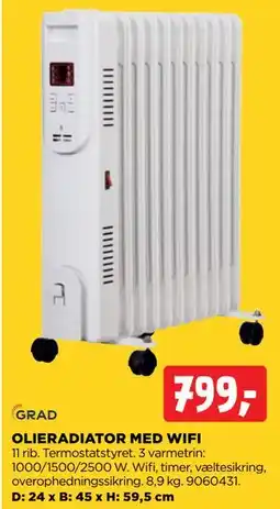 jem & fix OLIERADIATOR MED WIFI tilbud