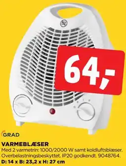 jem & fix VARMEBLÆSER tilbud