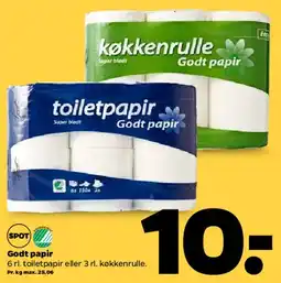 Netto Toiletpapir eller køkkenrulle (Godt papir) tilbud