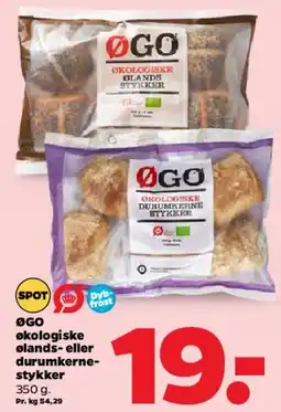 Netto ØGO økologiske blands- eller rundstykker tilbud
