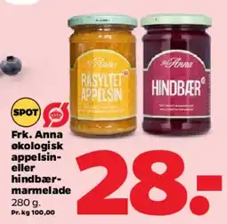 Netto Frk. Anna økologisk marmelade tilbud
