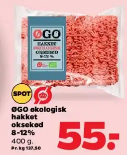 Netto ØGO økologisk hakket oksekød tilbud