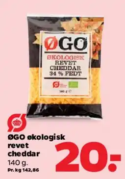 Netto ØGO økologisk revet cheddar tilbud
