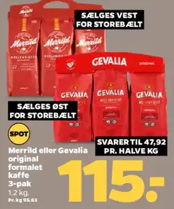 Netto Merrild / Gevalia formalet kaffe (tilbud) tilbud