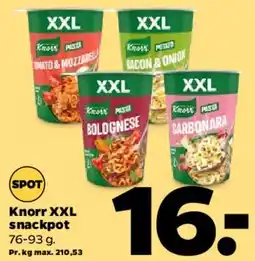 Netto Knorr XXL (cup pasta) tilbud