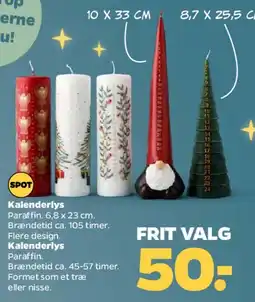 Netto Kalenderlys (parafin) tilbud