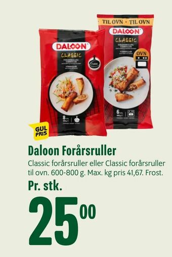 Min Købmand Daloon Forårsruller tilbud