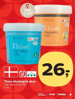 Kvickly Thise økologisk skyr tilbud